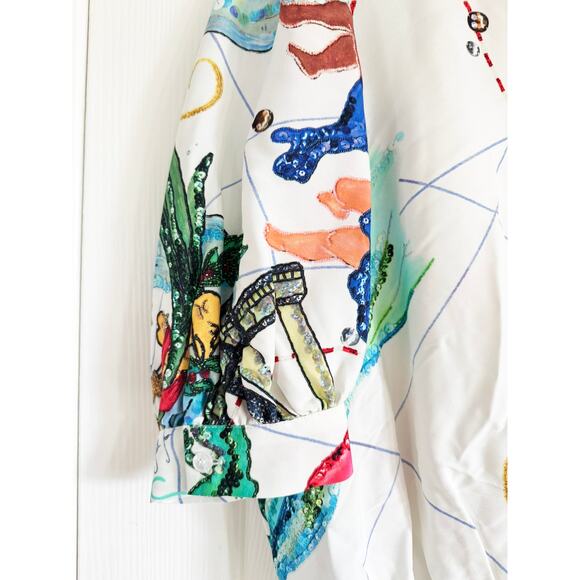 STELLA JEAN CAMICIA MULTI COLOR BLOUSE - Picture 3 of 5